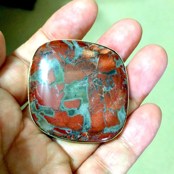 🖤Vtg💕Stone belt buckle - Picture 6 of 14